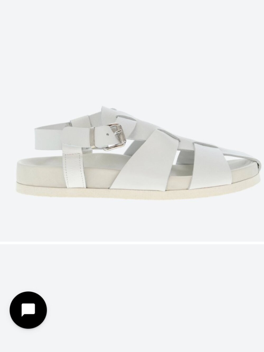 Gravity Pope fisherman sandal, white, size 38